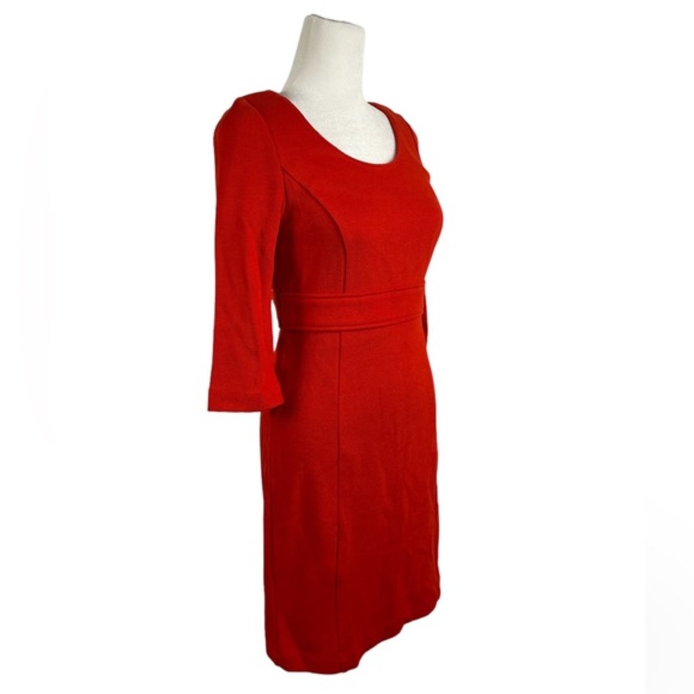 Boden‎ Agnes Red Ponte Knit Mini Sheath Dress Mod 60s retro size 4 regular